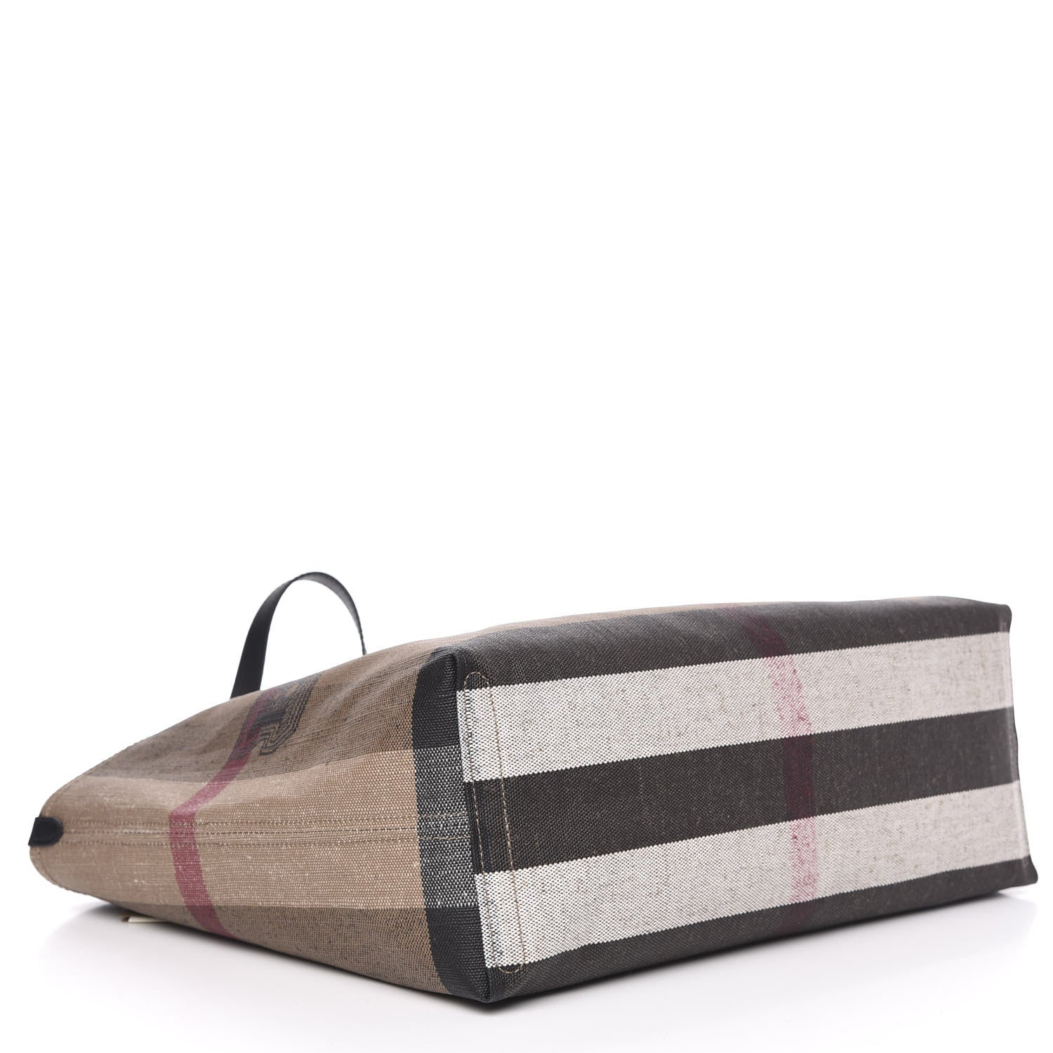 Burberry Coated Canvas Mega Check Medium Doodle Tote Black 4 of 9