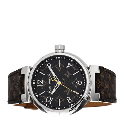 Louis Vuitton Stainless Steel Monogram 39mm Tambour Monogram Quartz Watch 2 of 5