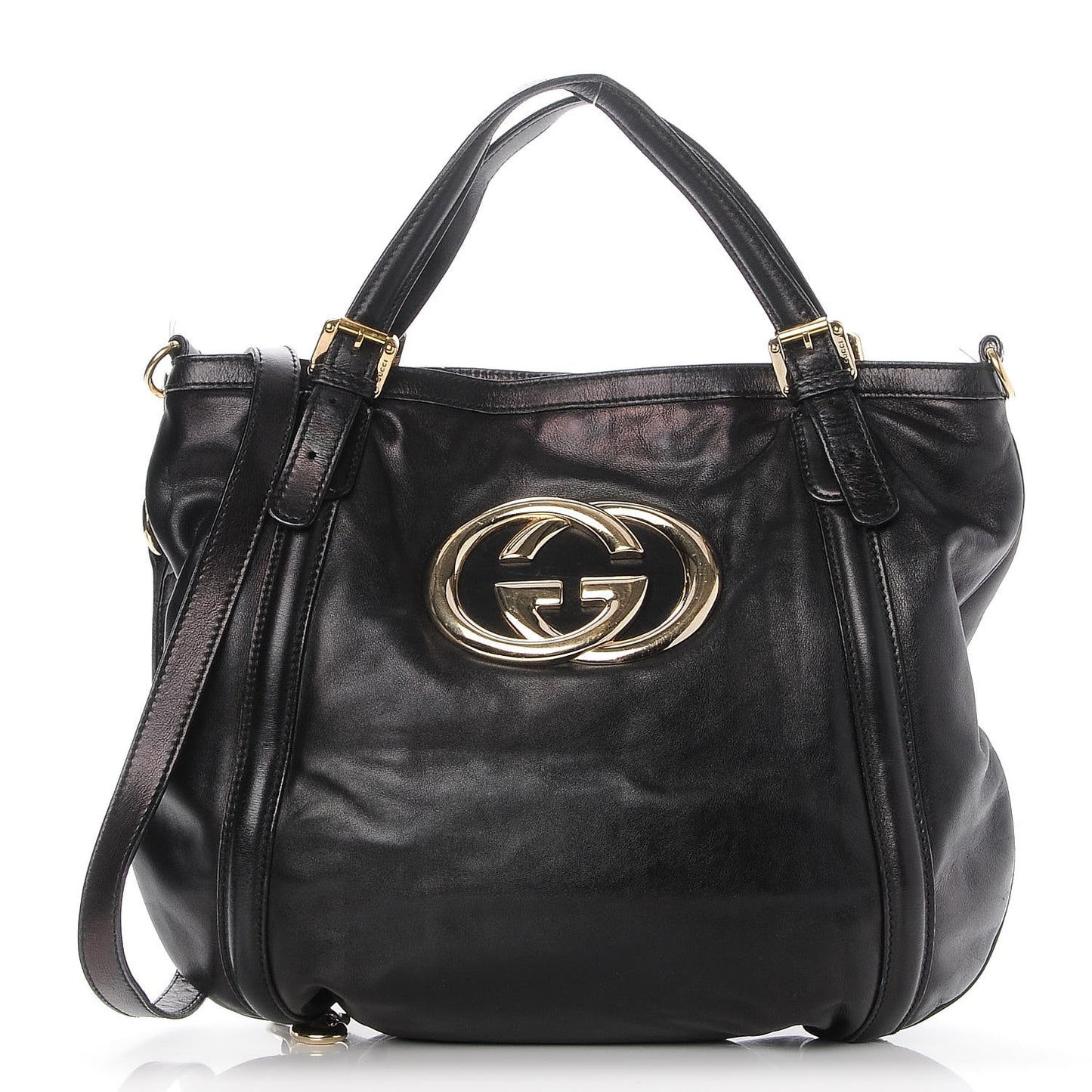 Calfskin Medium Britt Bag Black