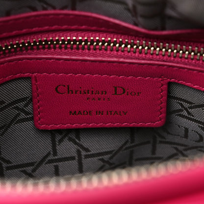 Christian Dior Lambskin Cannage Medium Lady Dior Fuchsia 6 of 14