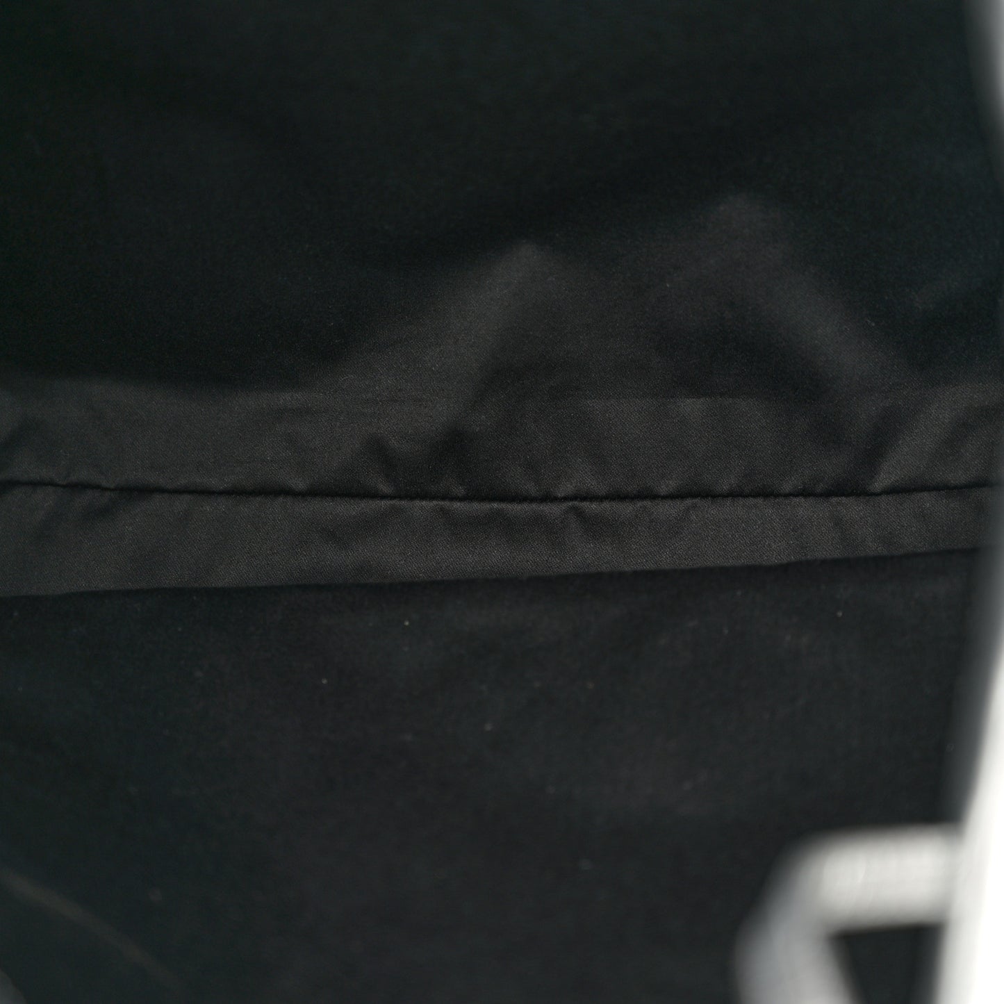 Metallic Calfskin Stitched CC Shopper Tote Silvery