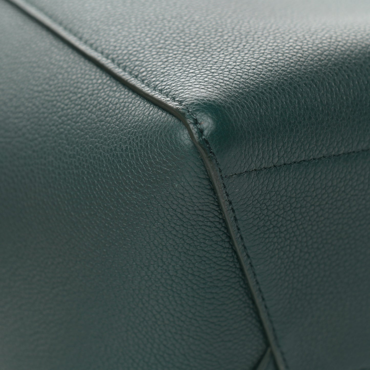 Soft Grained Calfskin Sangle Bucket Bag Amazone