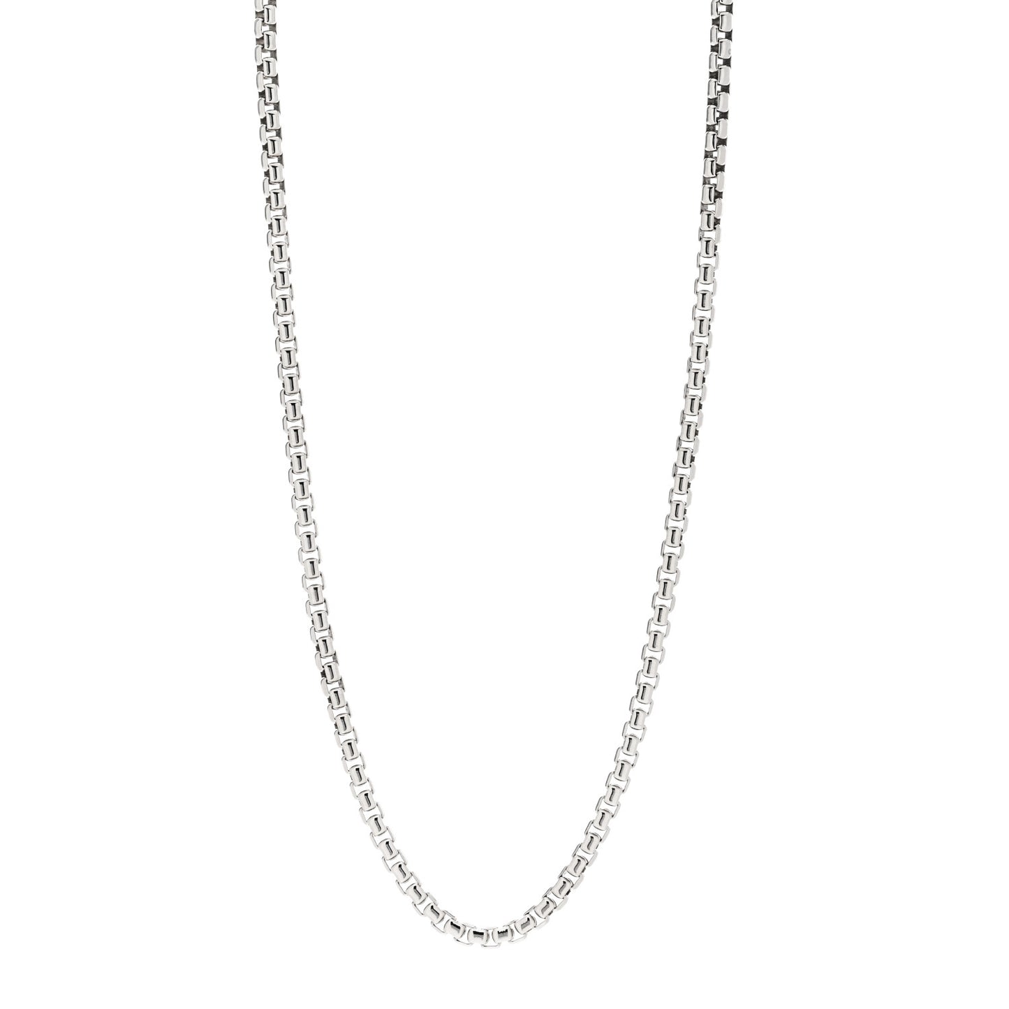 Sterling Silver 4.8mm Box Chain Necklace 22"
