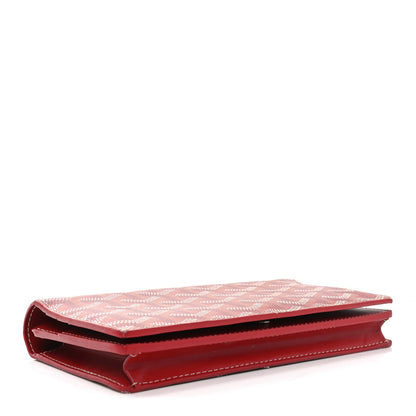 Goyard Goyardine Richelieu Wallet Red 4 of 9