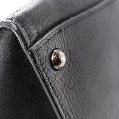 Prada Glace Calf Twin Pocket Tote Black 21 of 25