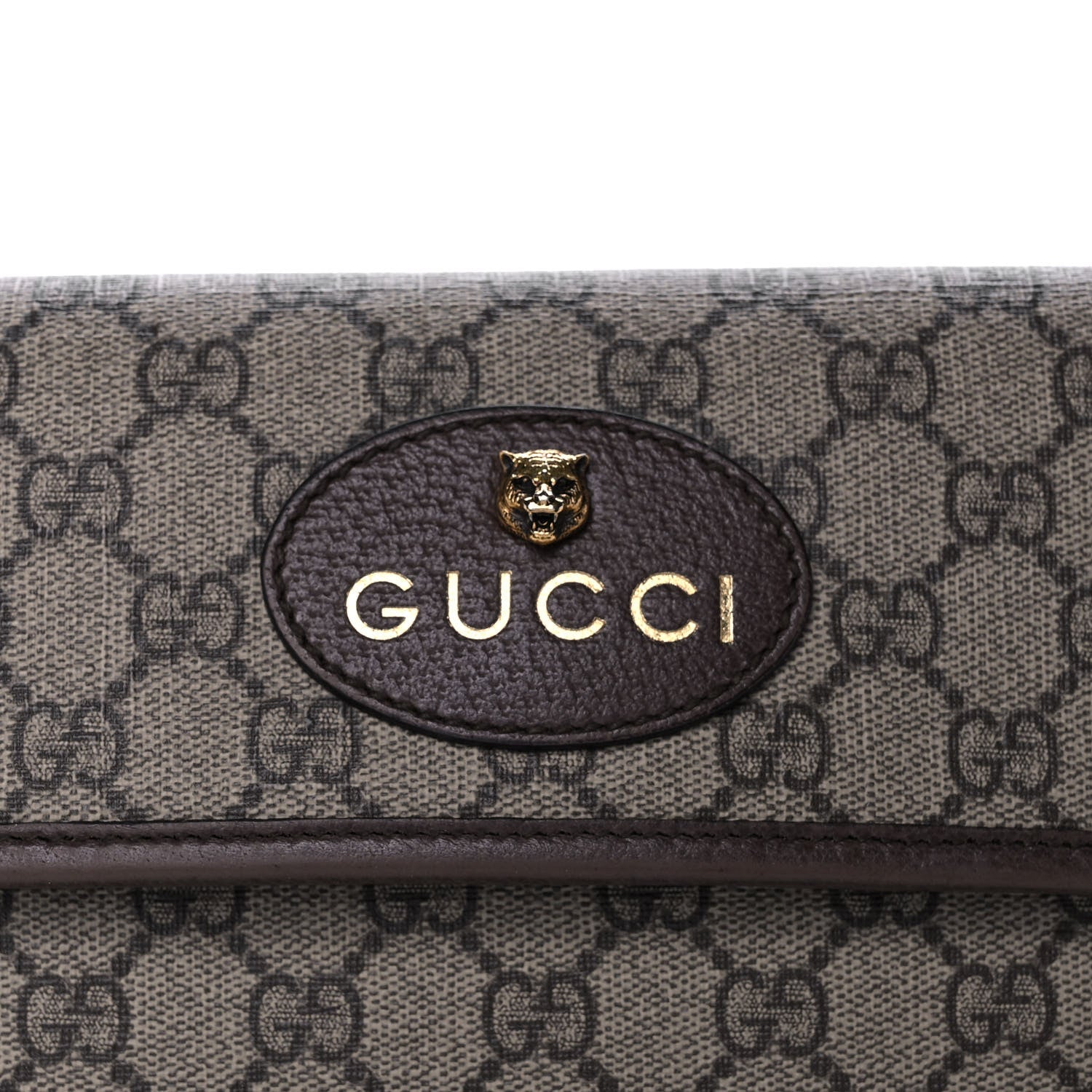 Gucci GG Supreme Monogram Neo Vintage Web Belt Bag Brown 9 of 12