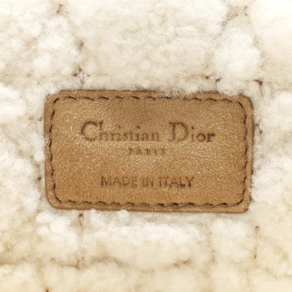 Christian Dior Shearling Cannage Large Caro Bag Camel 6 of 10