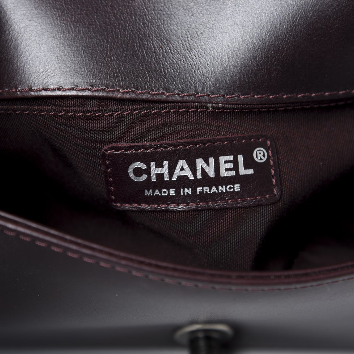 Chanel Goatskin Quilted Small Boy Handle Flap Burgundy 8 of 10