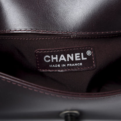 Chanel Goatskin Quilted Small Boy Handle Flap Burgundy 8 of 10