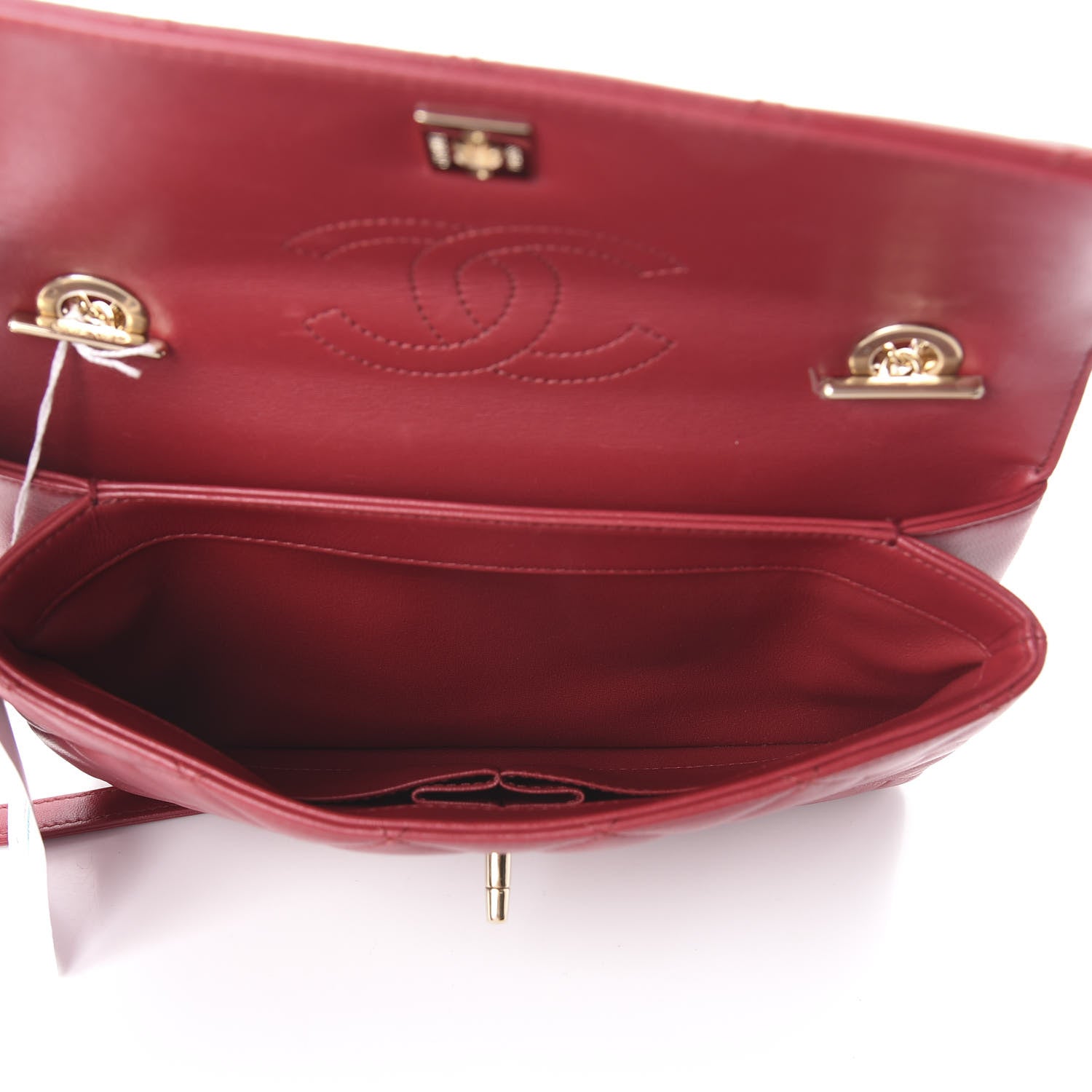Chanel Lambskin Quilted Medium Trendy CC Flap Red 4 of 9