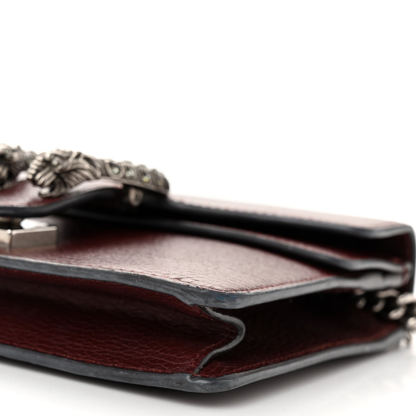 Dollar Calfskin Crystal Mini Dionysus Shoulder Bag Vintage Bordeaux