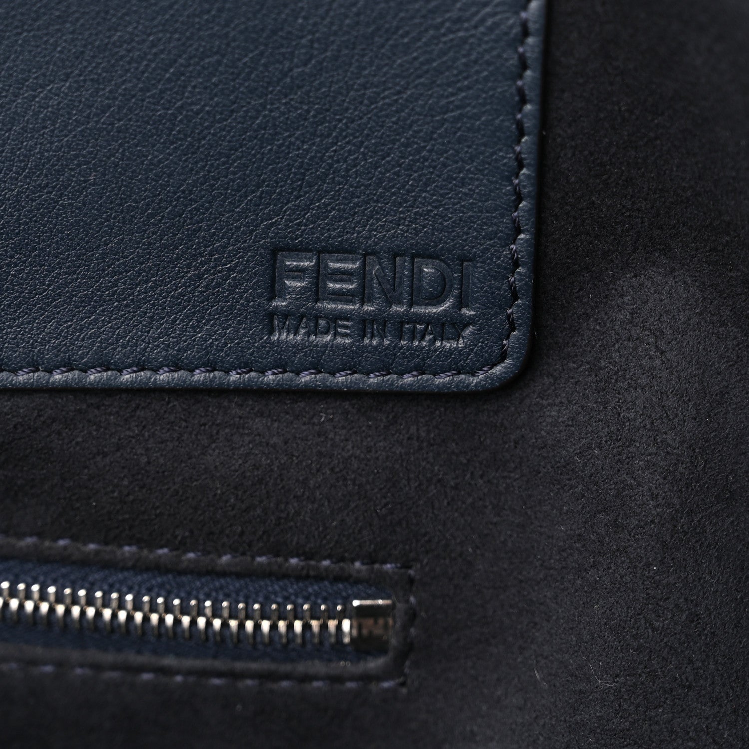 Fendi Vitello Circuit Inlay Large 3Jours Tote Blue Multicolor 5 of 11