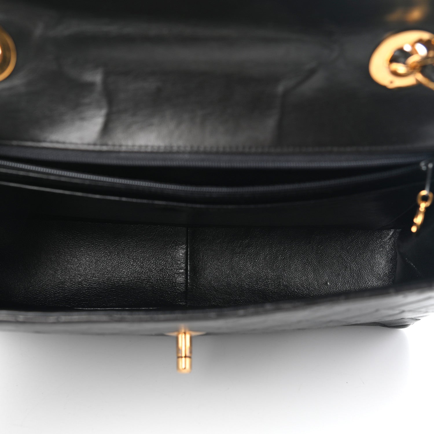 Chanel Lambskin Quilted Jumbo Single Flap Black 5 of 9