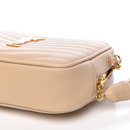 Saint Laurent Grain De Poudre Matelasse Monogram Mini Lou Camera Bag New Powder 9 of 16