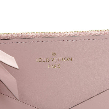 Louis Vuitton Calfskin Jeanne Wallet Zippered Insert Rose Ballerine 7 of 7