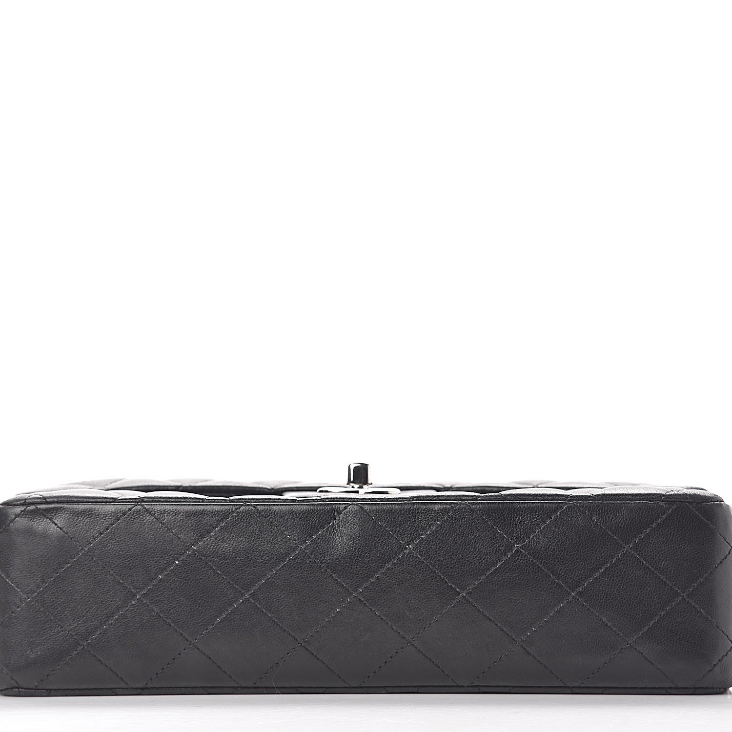 Chanel Lambskin Quilted Medium Double Flap Black 15 of 25