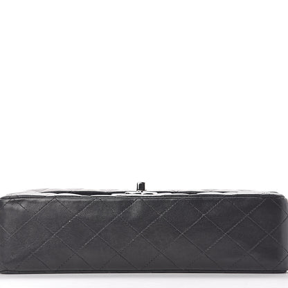 Chanel Lambskin Quilted Medium Double Flap Black 15 of 25