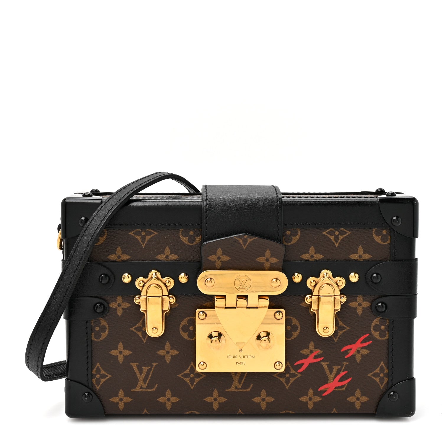 Louis Vuitton Monogram Petite Malle Black 1 of 11
