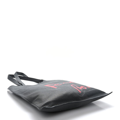 Fendi Cuoio Romano Logo Tote Black 4 of 10