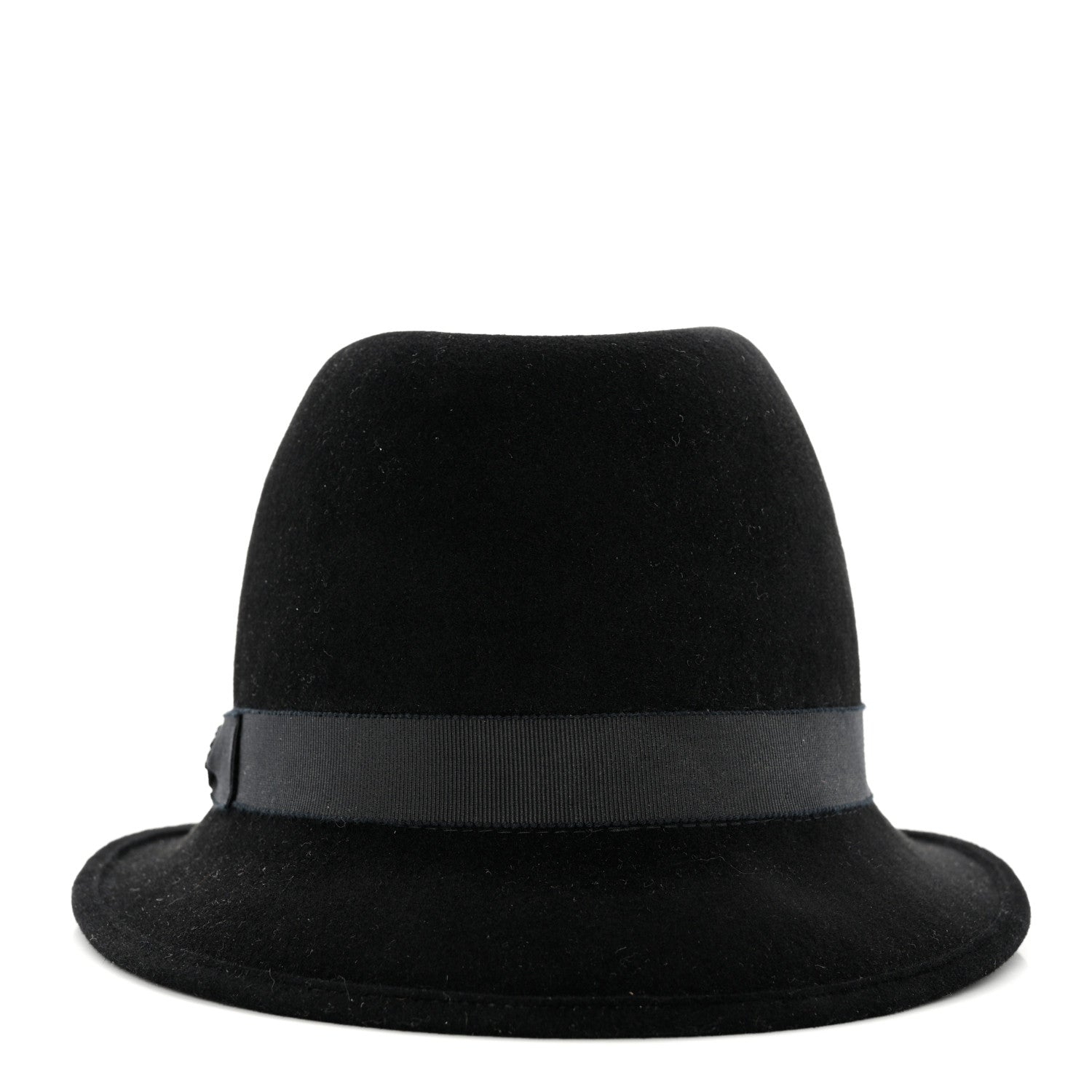 Chanel Felt Fedora Hat M Black 6 of 8