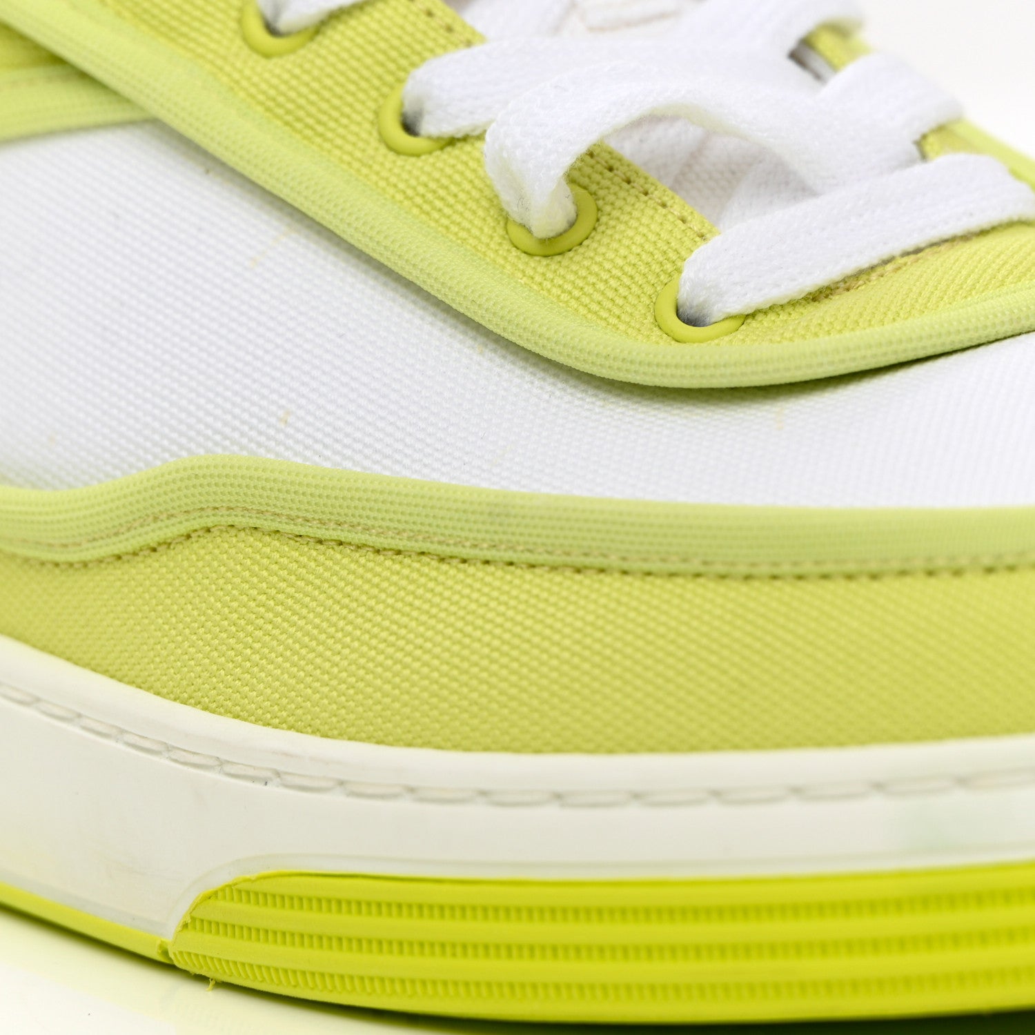 Chanel Fabric Womens Logo Sneakers 38 Green 11 of 16