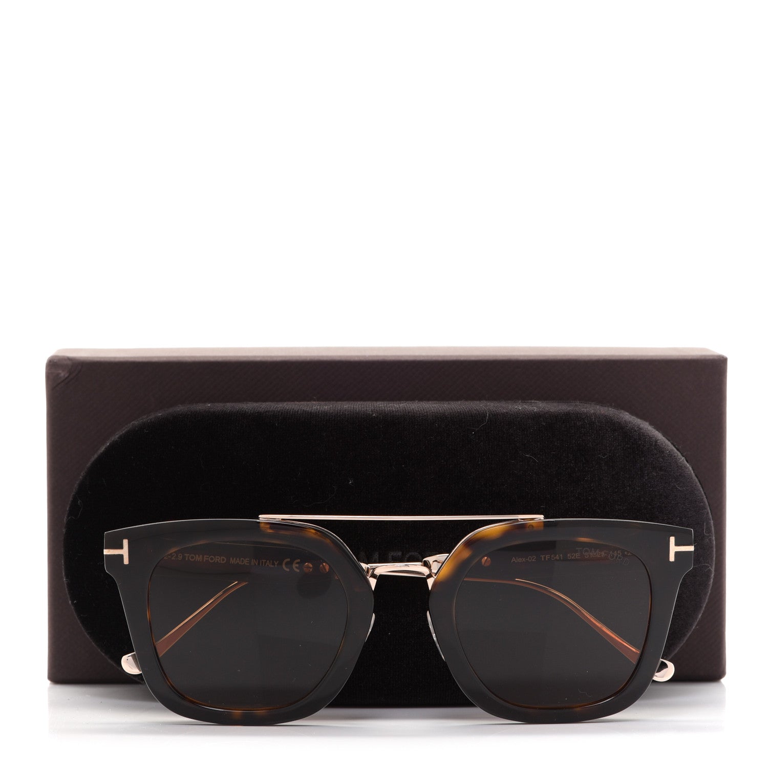 Tom Ford Alex Squared Sunglasses TF541 Tortoise 7 of 7