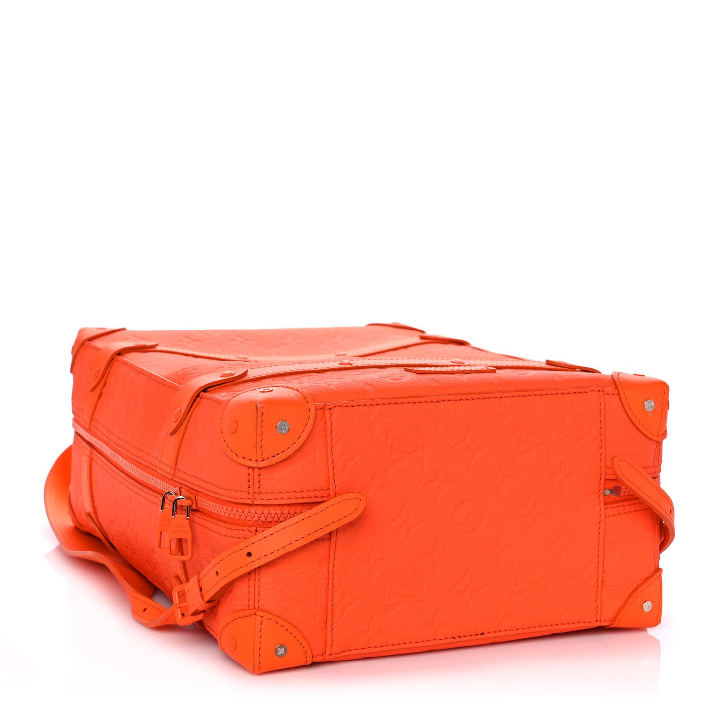 Taurillon Empreinte Soft Trunk Backpack PM Orange