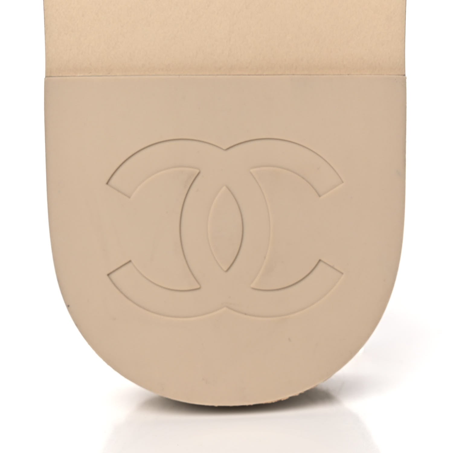 Chanel Grosgrain Lambskin Elastic Flat Mules 36 Beige 7 of 10