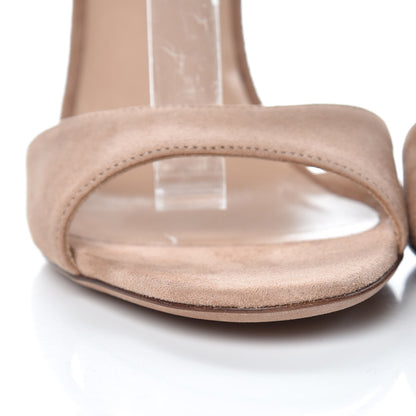 Valentino Garavani Suede Bow Ankle Strap Sandals 39 Camel Rose 14 of 19