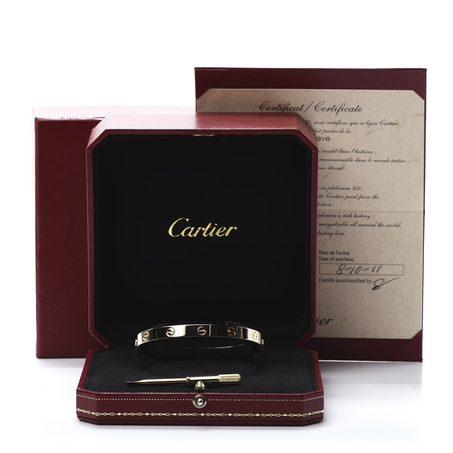 Cartier 18K Yellow Gold LOVE Bracelet 18 6 of 6