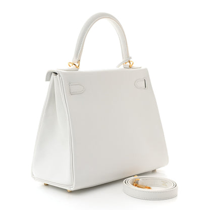 Hermes Evercolor Kelly Retourne 28 White 3 of 12