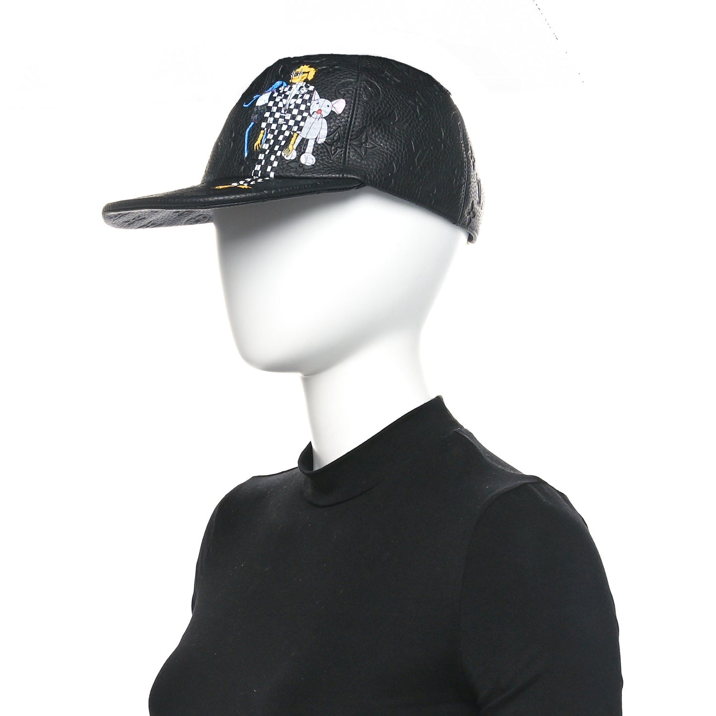 Taurillon Monogram Cartoon LV Friends Cap Black