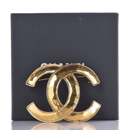 Chanel CC Large Brooch Gold 5 of 5