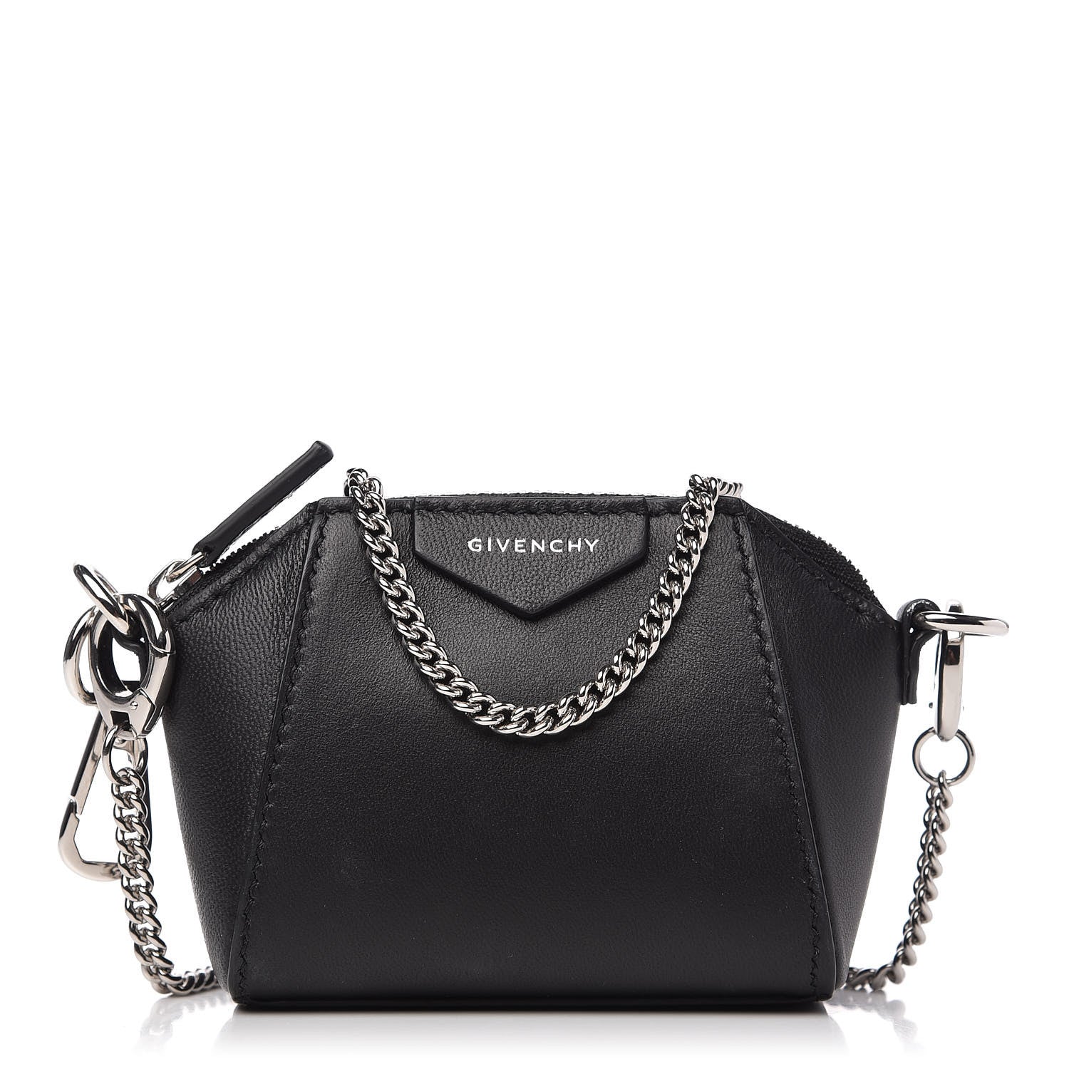 Givenchy Lambskin Baby Antigona with Chain Black 1 of 9