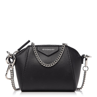 Givenchy Lambskin Baby Antigona with Chain Black 1 of 9