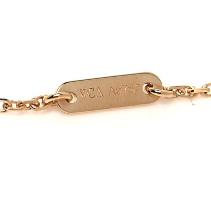 Van Cleef & Arpels 18K Yellow Gold Mother of Pearl Sweet Alhambra Bracelet 4 of 6