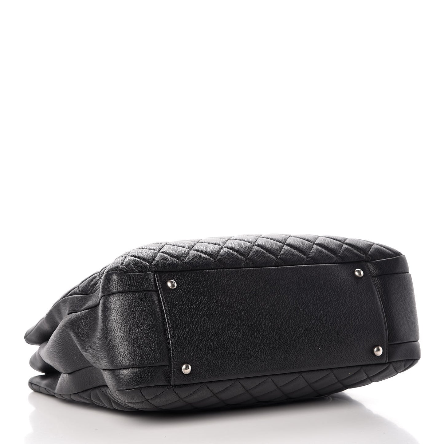 Caviar Quilted Urban Companion Shopping Tote Black