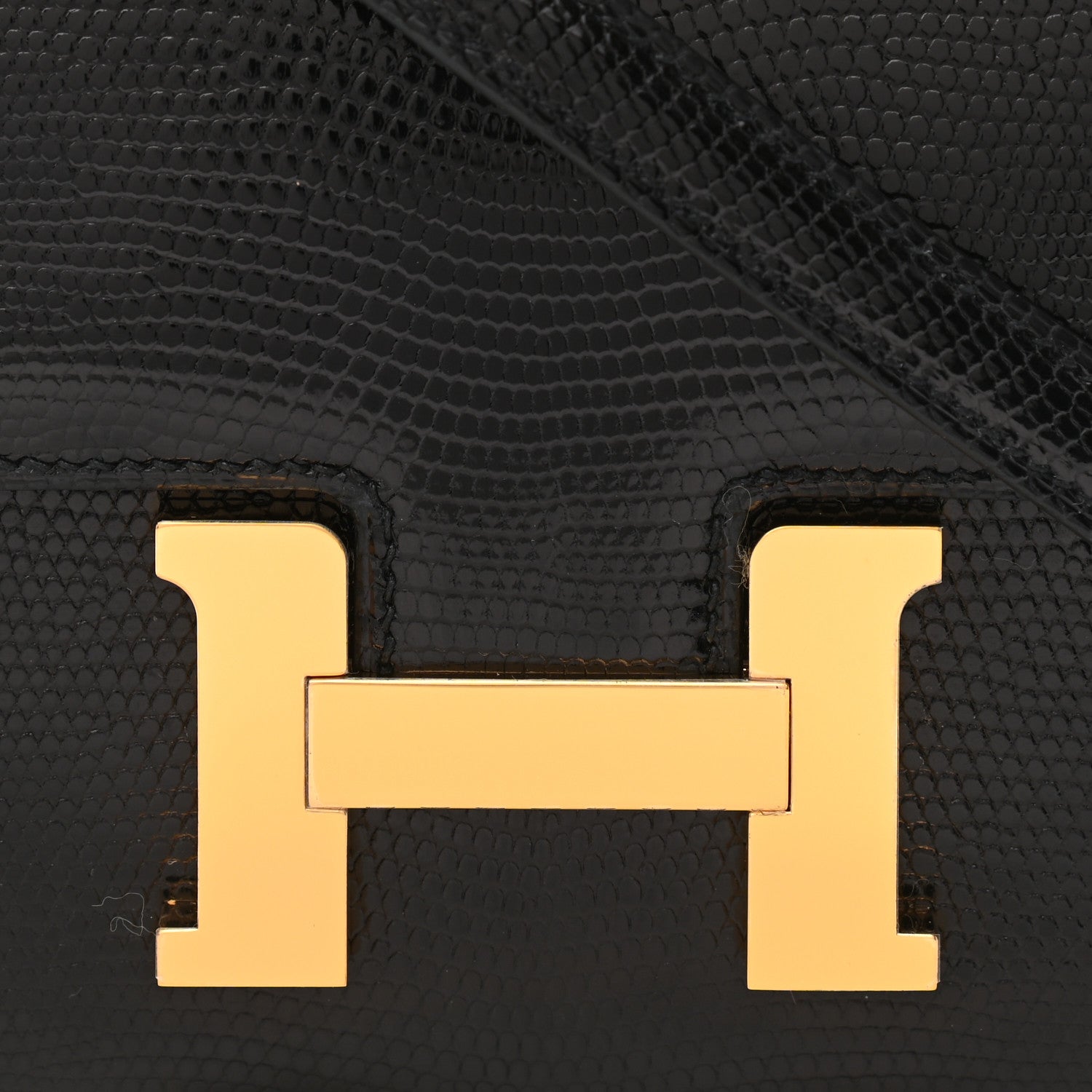 Hermes Lizard Constance 18 Black 8 of 11