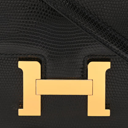 Hermes Lizard Constance 18 Black 8 of 11