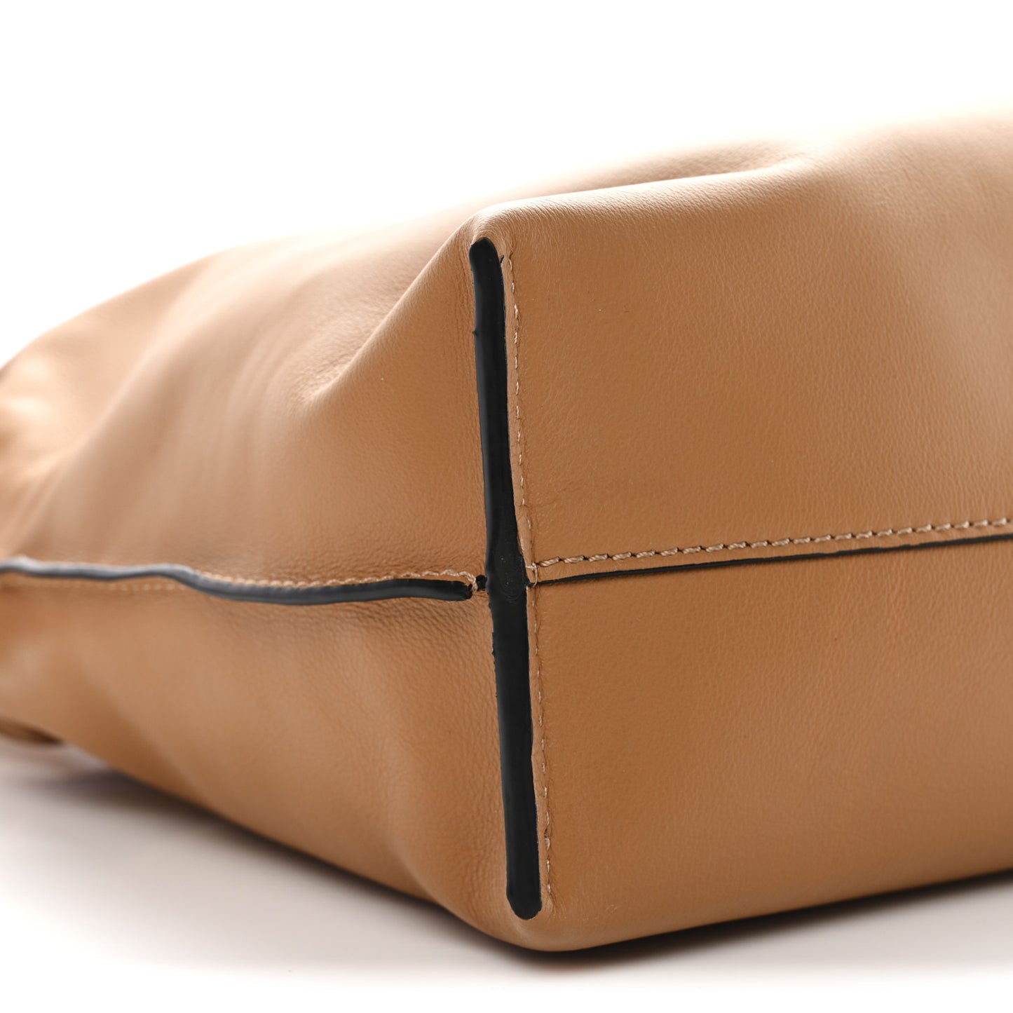 Nappa Flamenco Knot Clutch Warm Desert