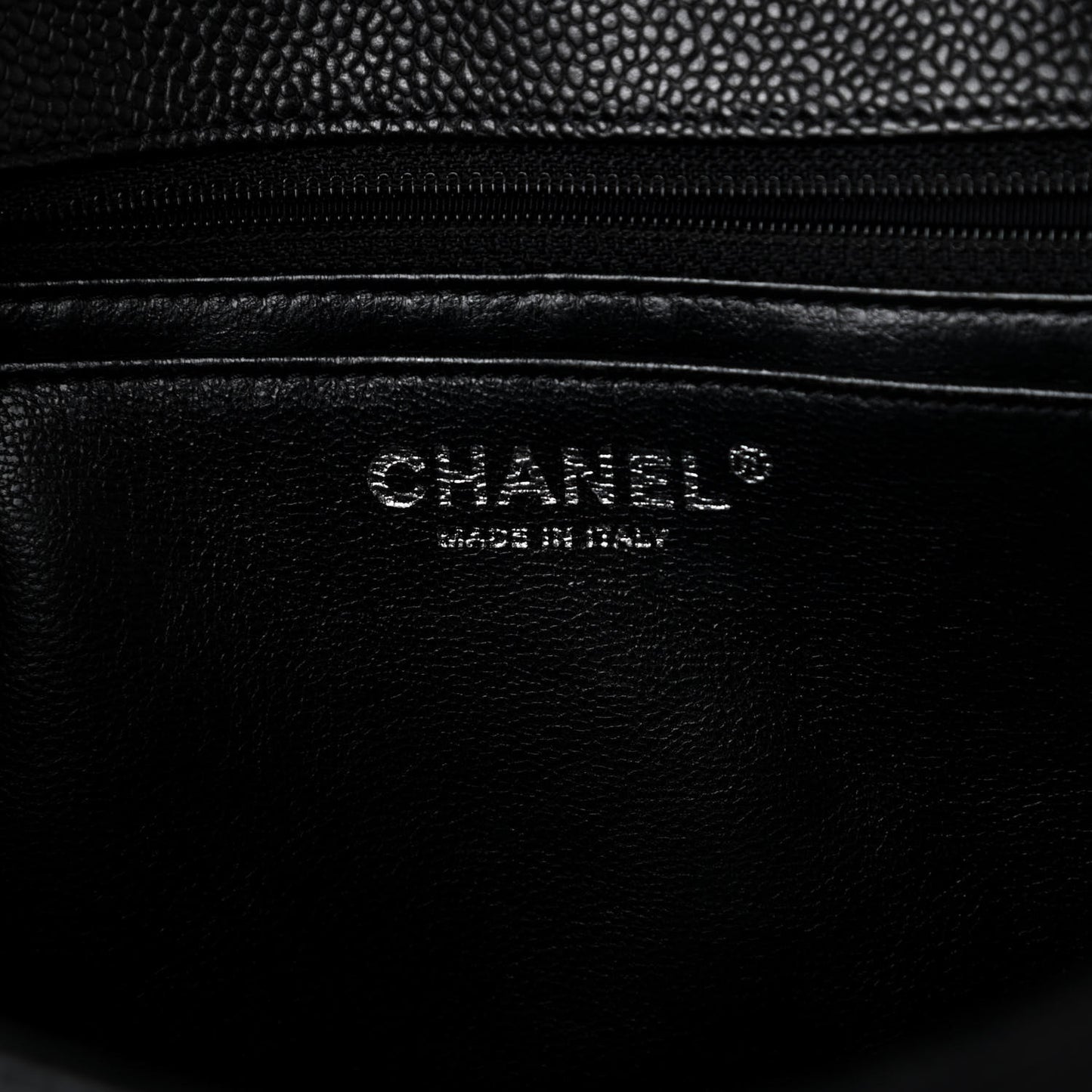 Caviar Quilted Jumbo Single Flap Black