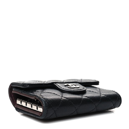 Chanel Caviar Quilted Classic 4 Key Holder Wallet Black 4 of 16