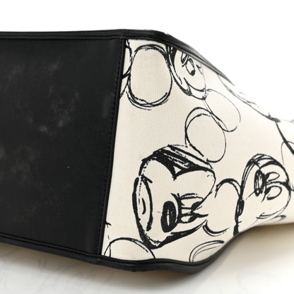Stella McCartney X DISNEY Canvas Mickey Mouse East West Perforated Tote White 10 of 14