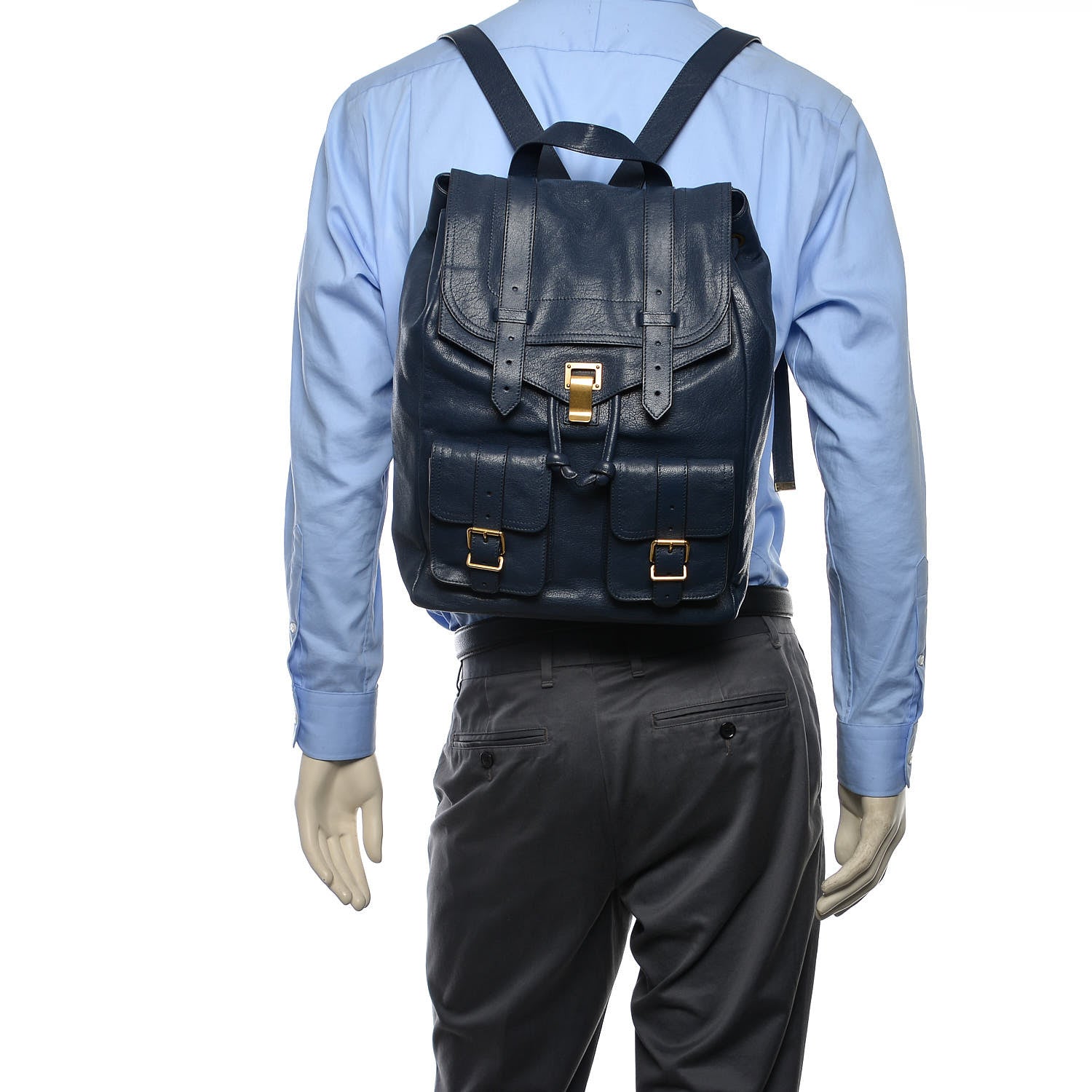 Proenza Schouler Lambskin PS1 Backpack Midnight 2 of 11