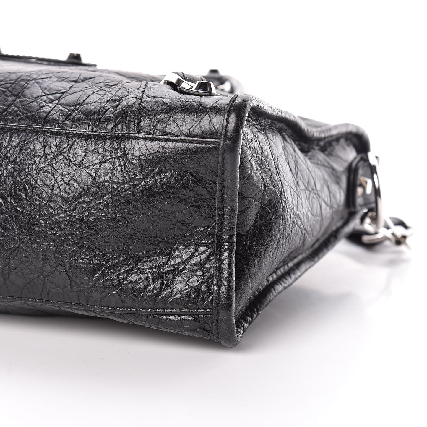 Agneau Classic Silver Hardware S City Black