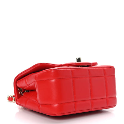Chanel Lambskin Resin Crystal Square Quilted Monacoco Mini Flap Red 4 of 9