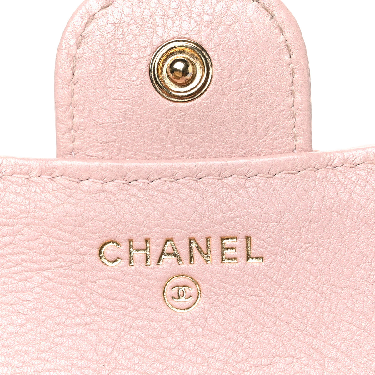 Chanel Calfskin Chevron Quilted Compact Flap Pink 6 of 8