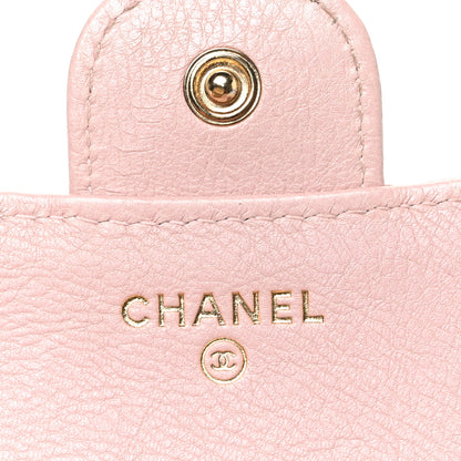 Chanel Calfskin Chevron Quilted Compact Flap Pink 6 of 8