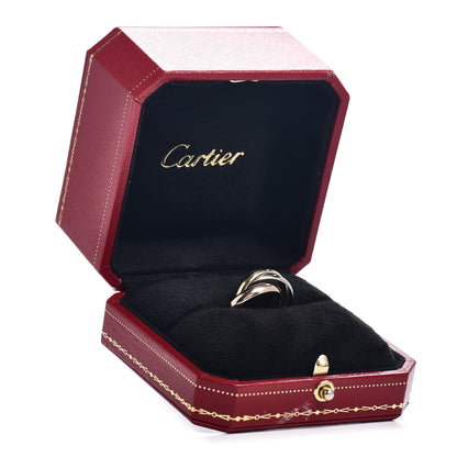 Cartier 18K Pink Yellow White Gold Classic Trinity Ring 49 4.75 5 of 5