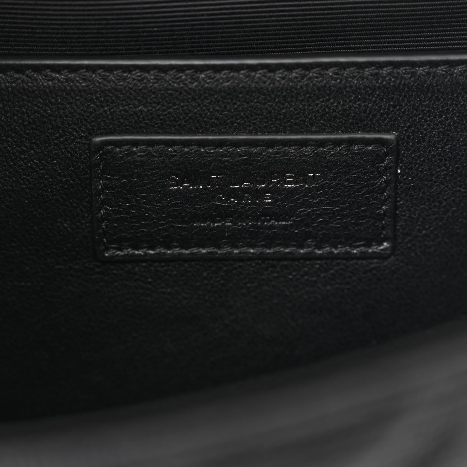 Saint Laurent Grain De Poudre Textured Mixed Matelasse Triquilt Medium Monogram Monochrome Satchel Black 6 of 11